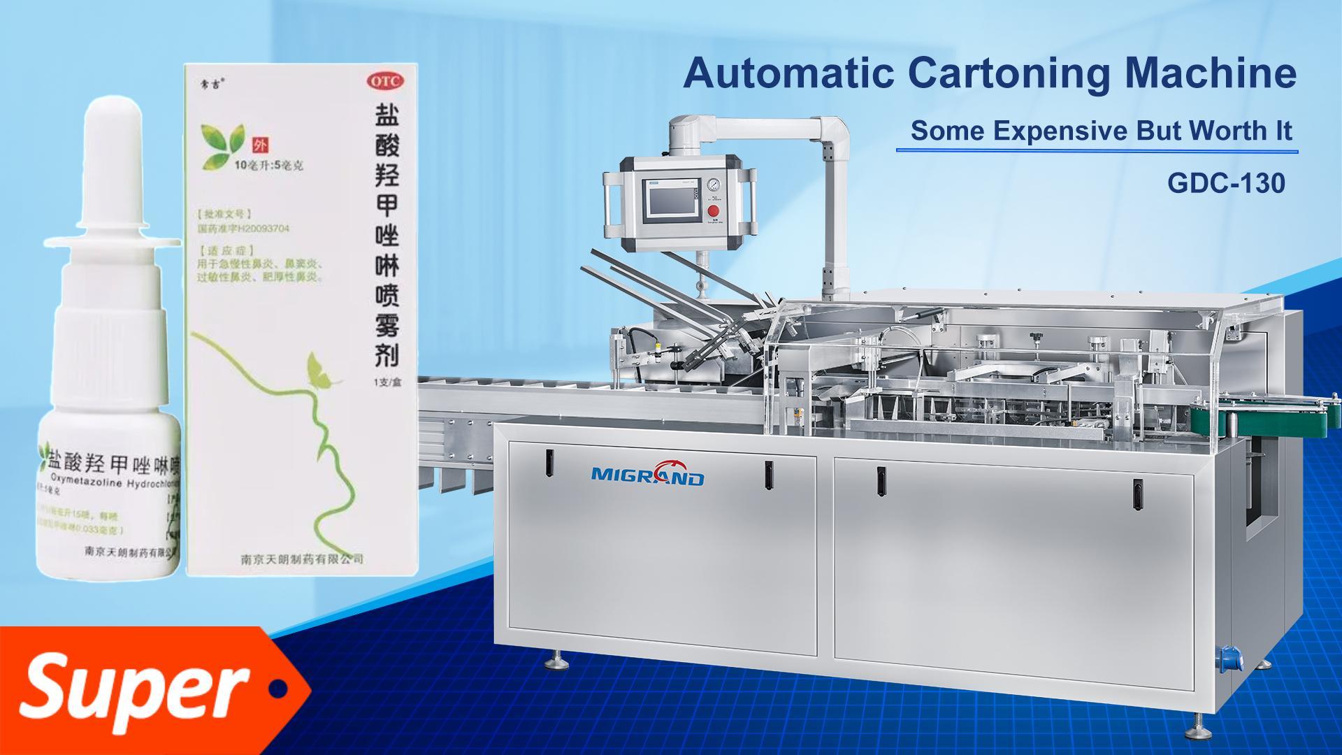 India - Máquina estuchadora de aerosol nasal