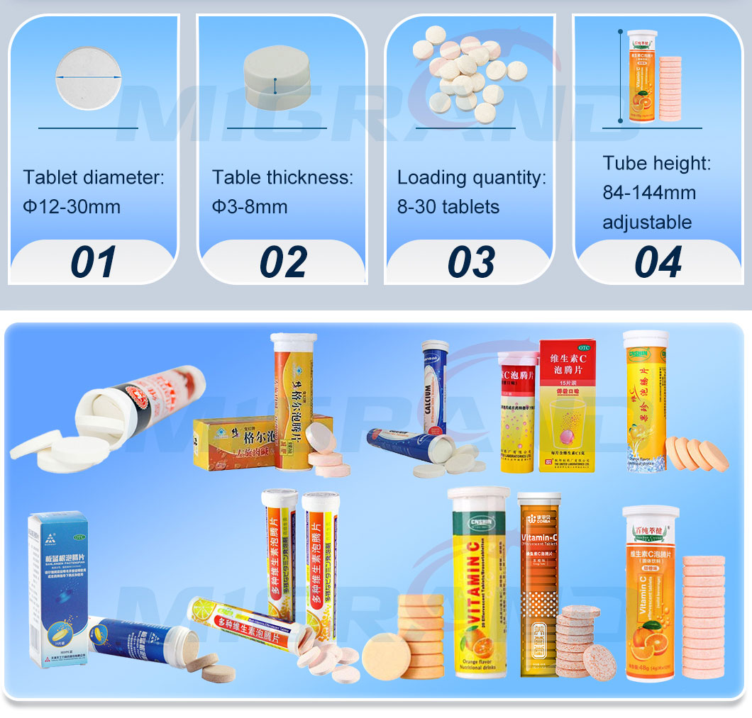 Muestra de tableta efervescente