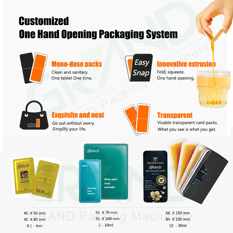 Tama&ntilde;o de embalaje de Easysnap