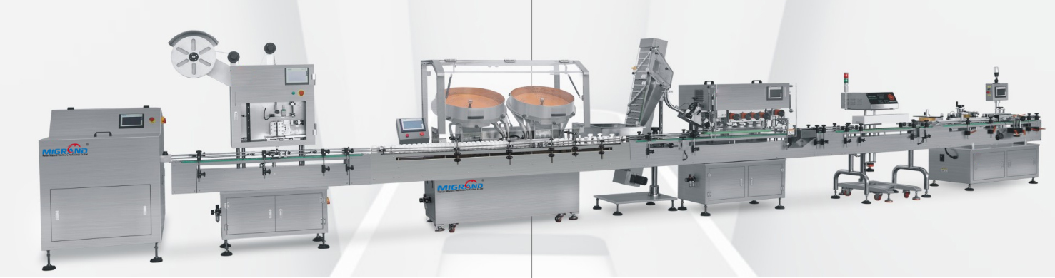 L&iacute;nea de embotellado de la p&iacute;ldora de disco de cuatro cabezas