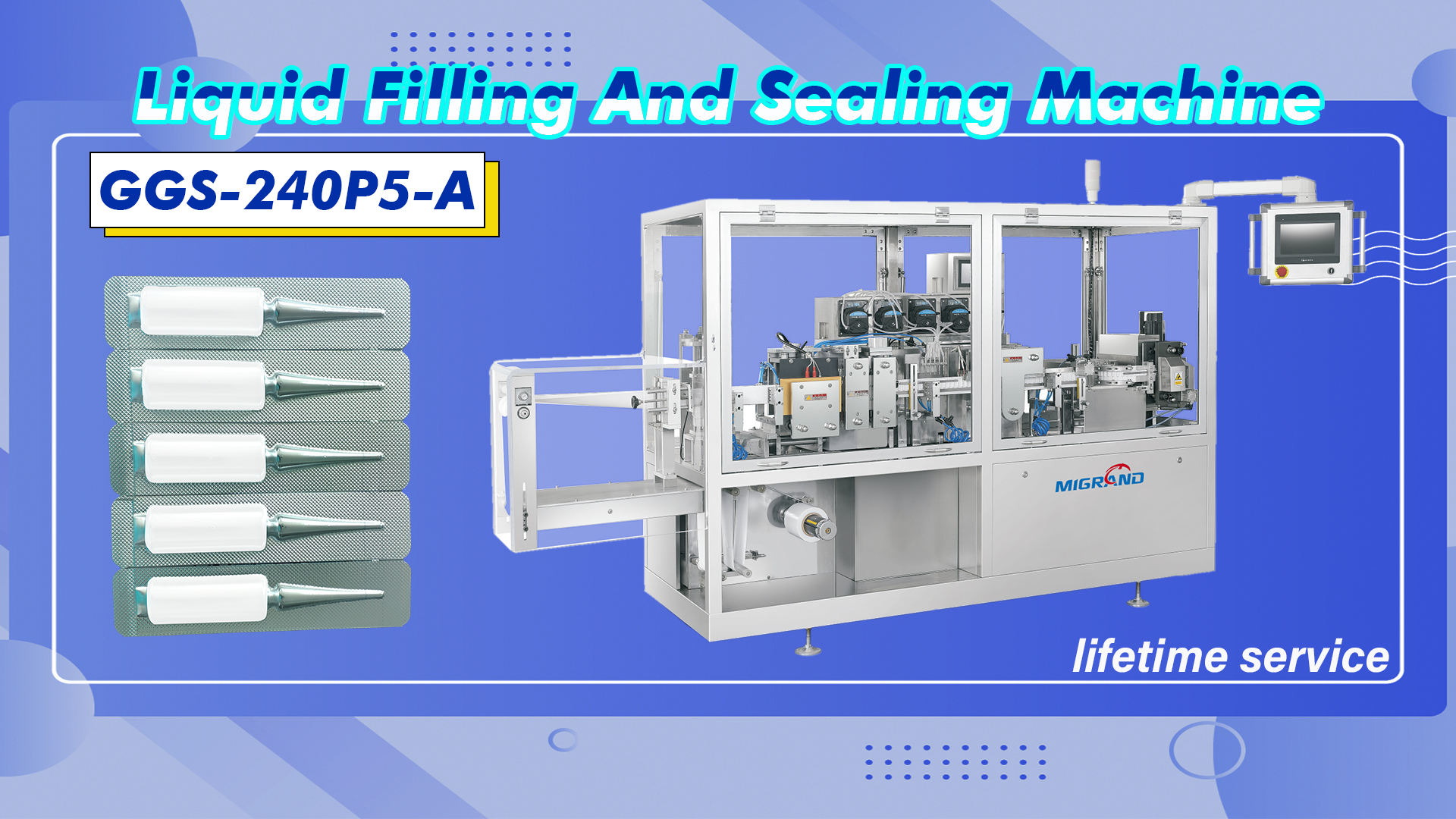 Cómo aplicar etiquetas de doble cara e imprimir códigos en ampollas de plástico