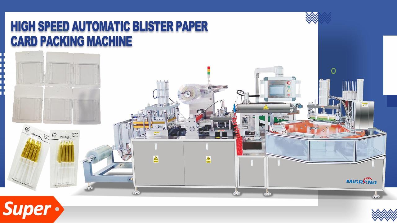 Exportado a la máquina envasadora de blister de plástico tailandesa para velas de cumpleaños