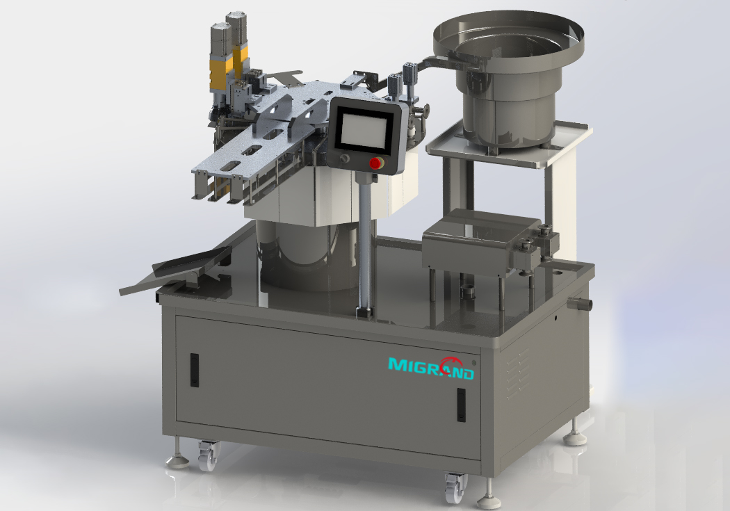 M&aacute;quina de relleno y limitaci&oacute;n de bolsas de pie prefabricadas