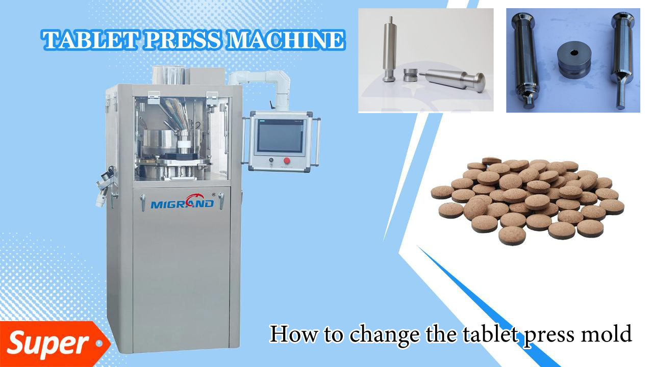 Cómo cambiar el molde de la tableta Press