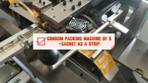 Máquina de embalaje de condón de bolsita rectangular de bcb-ii
