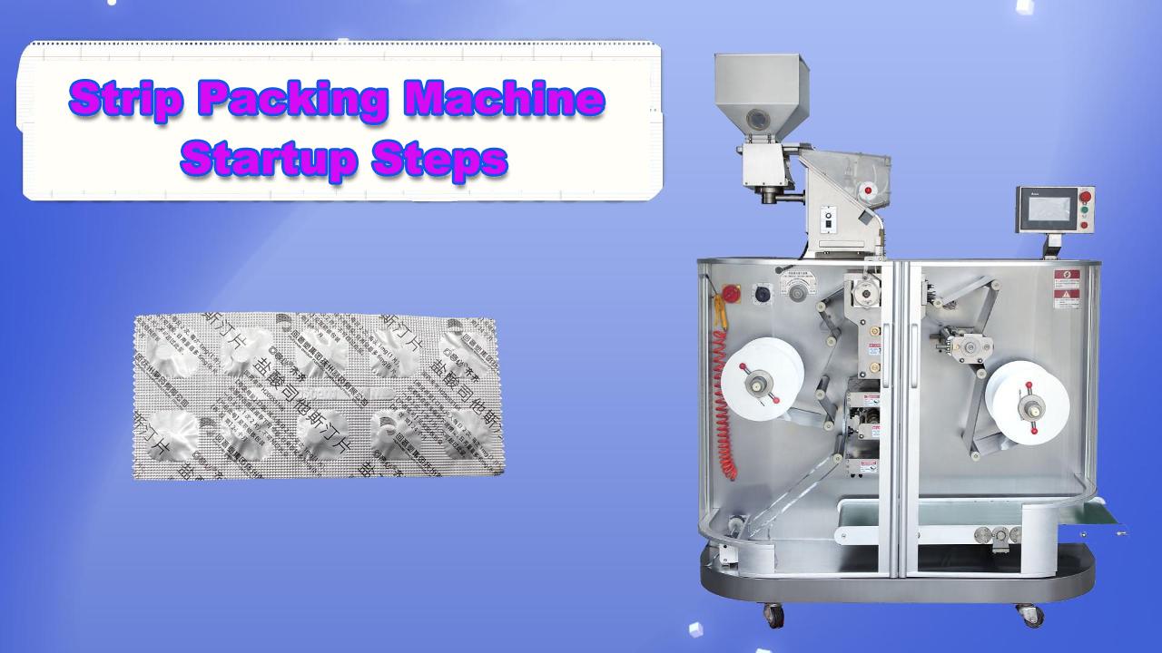 Pasos de inicio de la máquina de empaque de tiras