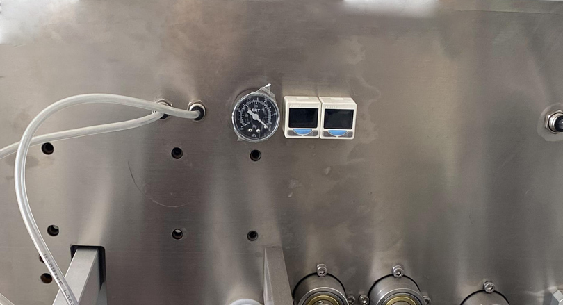 Man&oacute;metro de detecci&oacute;n de vac&iacute;o, sin llenado sin apertura de bolsa, rechazo de bolsa vac&iacute;a, se puede usar dos veces, reduce el desperdicio真空检测压力表，不开袋不灌装，空袋剔除，2次利用