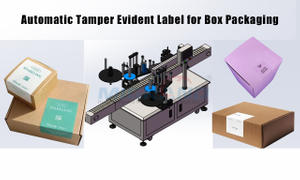 Máquina etiquetadora a prueba de manipulaciones para cajas selladas en las esquinas