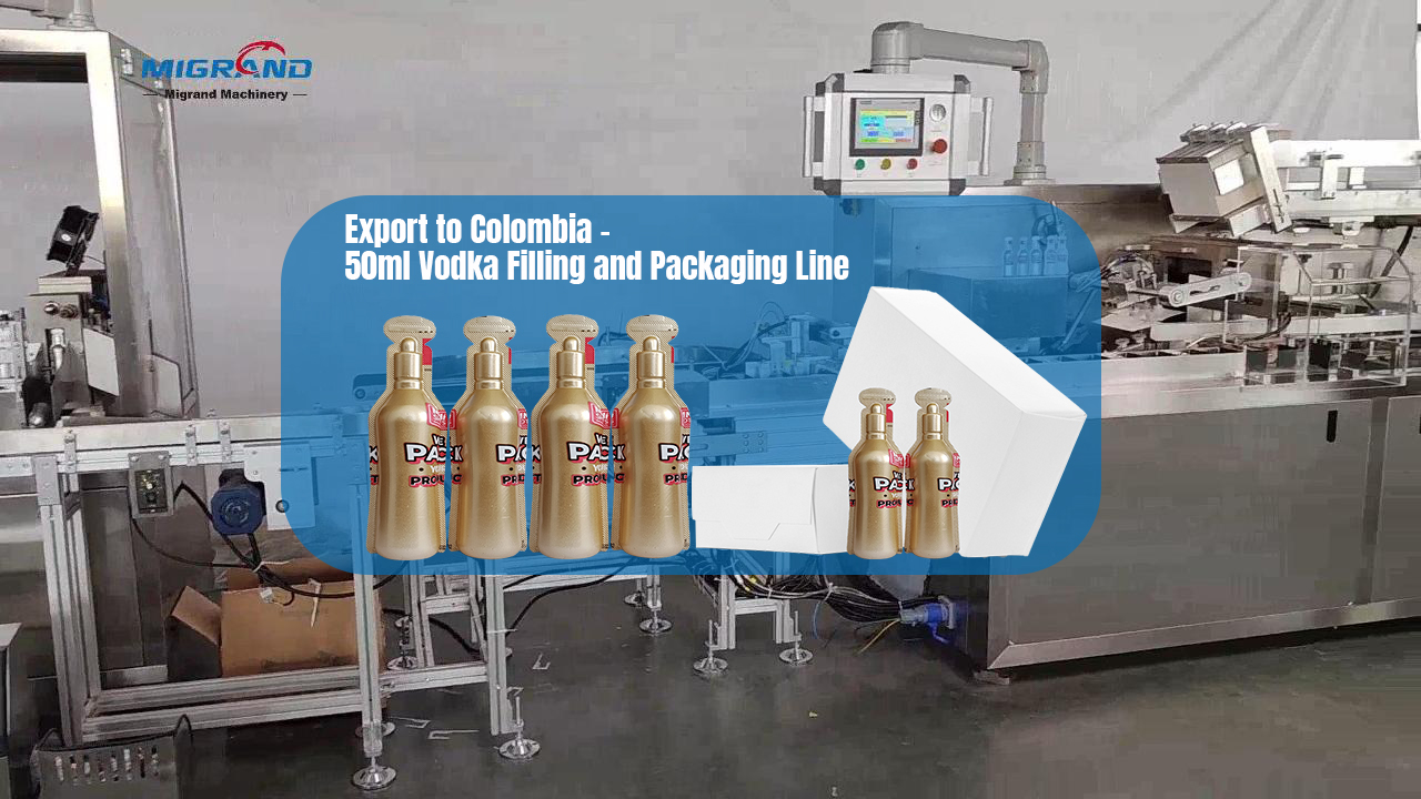 Exportaci&oacute;n a Colombia - L&iacute;nea de Llenado y Envasado de vodka 50ml